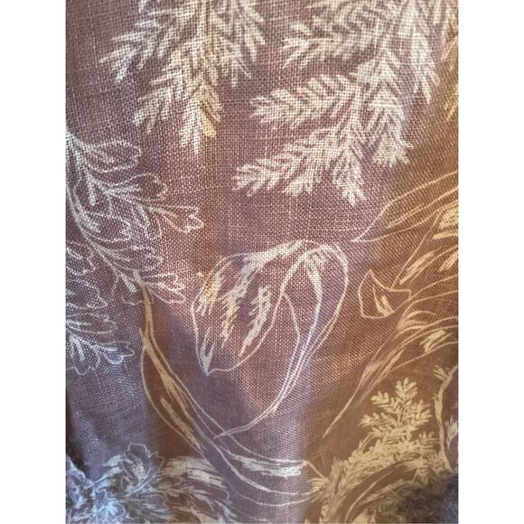 Tahari 100% Linen Button Up Top Tunic Sz 2X Soft Lavender Floral - Picture 3 of 6